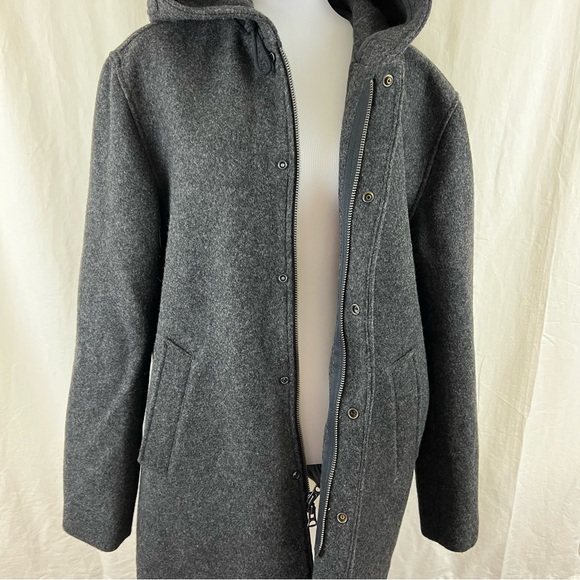 NWOT! J Crew Mens 100% Wool 3M Thinsulate Hooded Coat Retail $498 - Picture 8 of 16